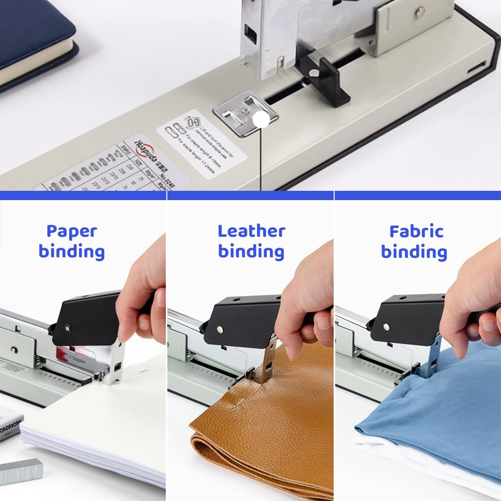 Climberty Heavy Duty Stapler, 240 Sheet Capacity, 1000 Staples Included, Versatile for 8mm-24mm Lengths, All Metal Design for Durability Climberty Heavy Duty Stapler, 240 Sheet Capacity, 1000 Staples Included, Versatile for 8mm-24mm Lengths, All Metal Design for Durability